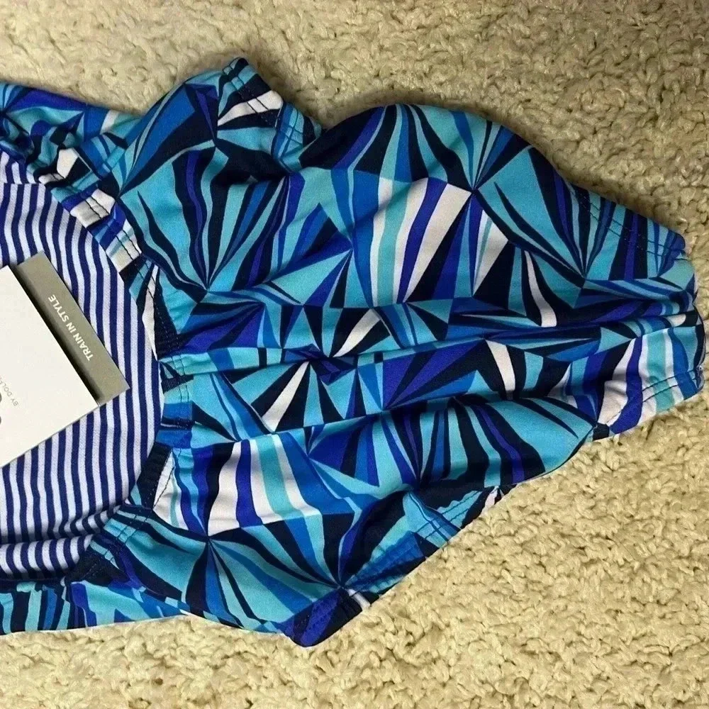 GIRLS UGLIES BY DOLPHIN SWIMWEAR TRAIN STYLE SWIMSUIT SZ 28 NWT